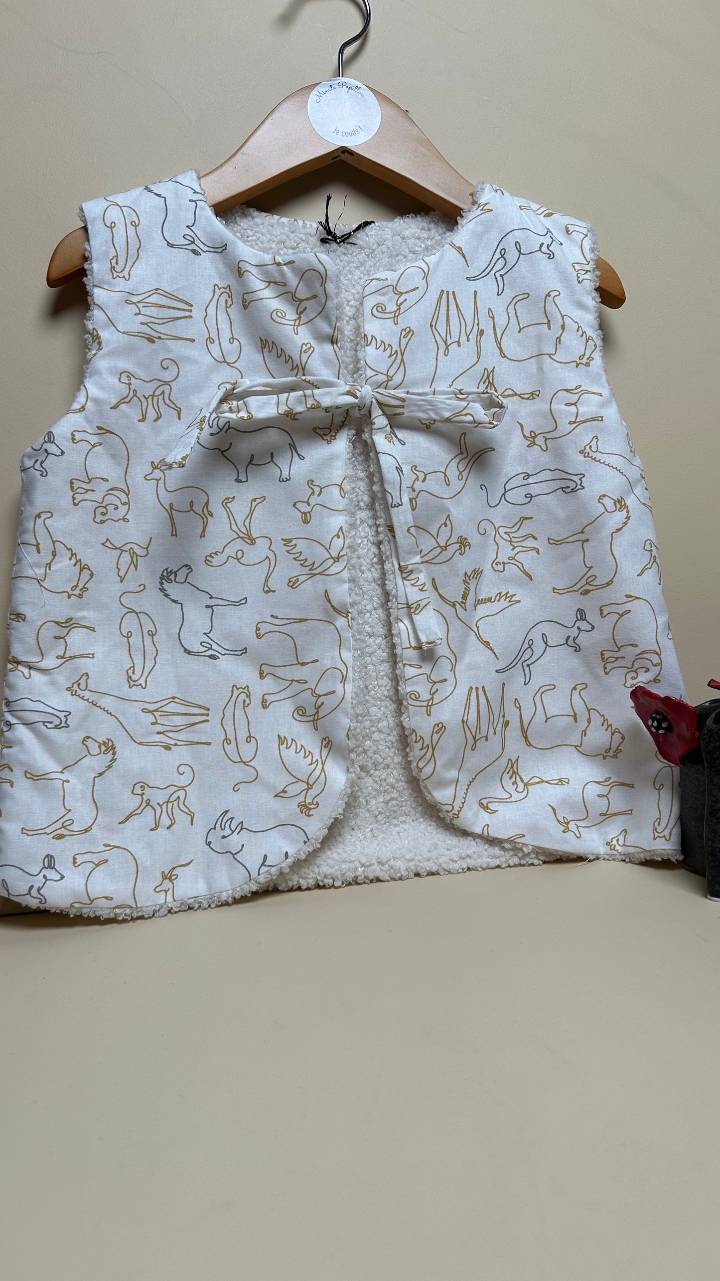 Gilet de berger enfant graphisme