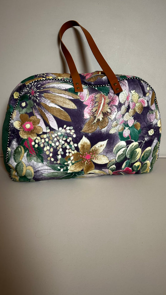 Sac ordinateur fleur violet