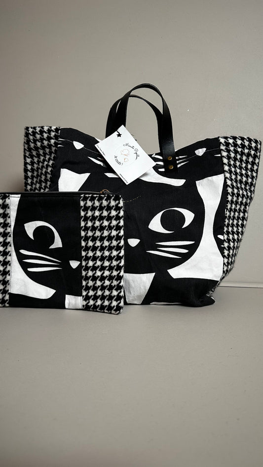 Pochette chic chat