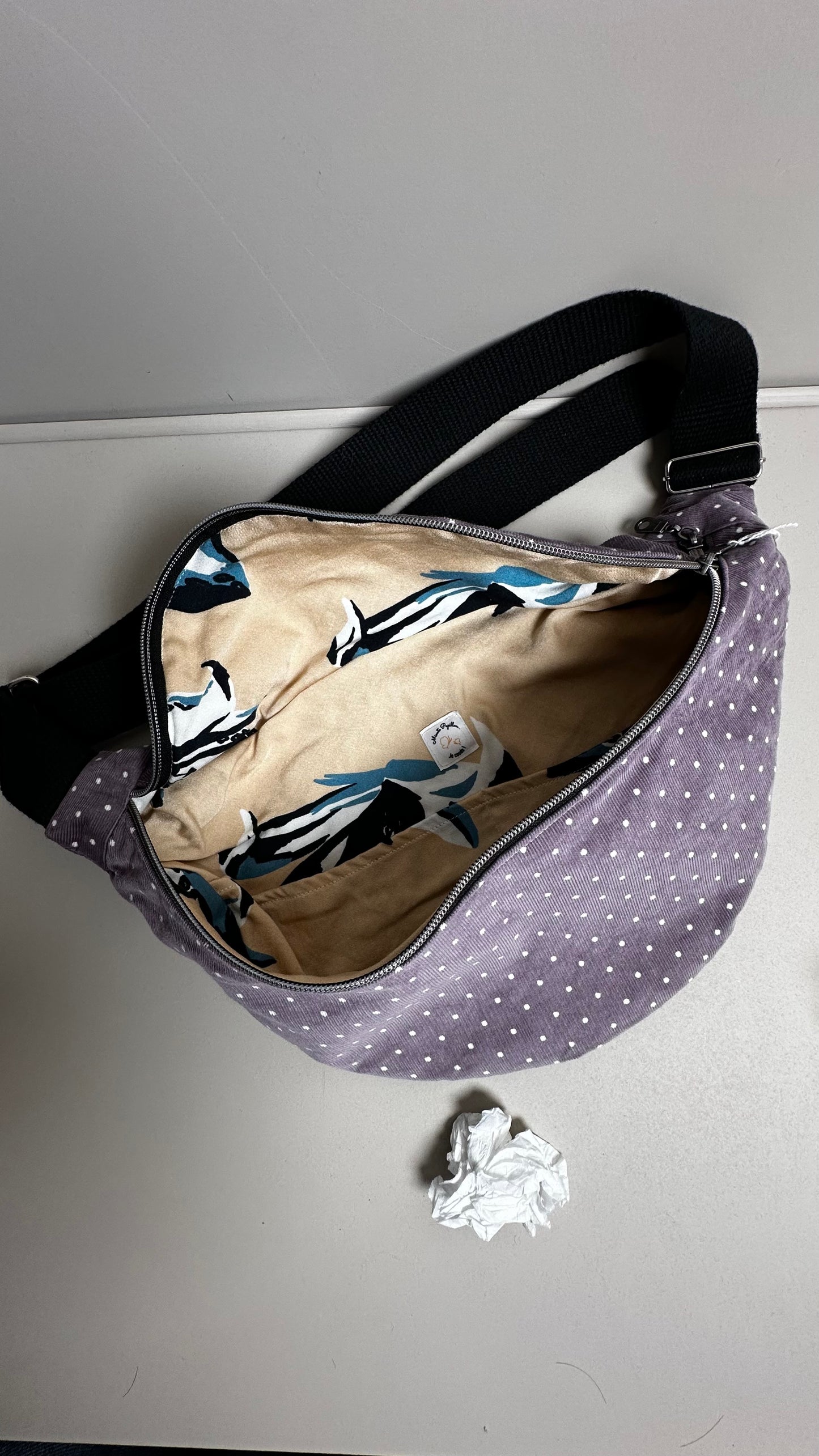 Sac banane violet a poids