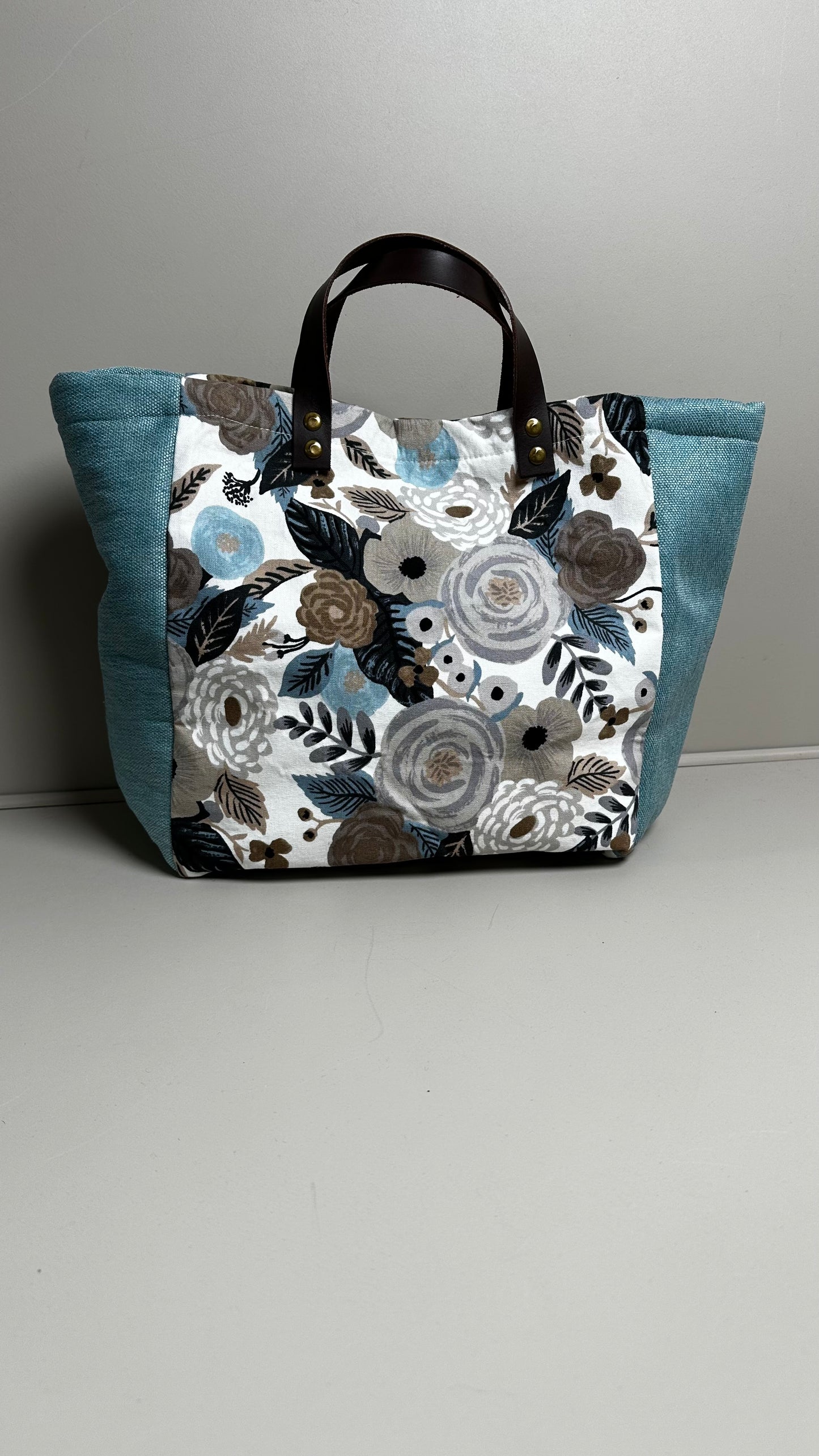 Cabas chic fleurs automne