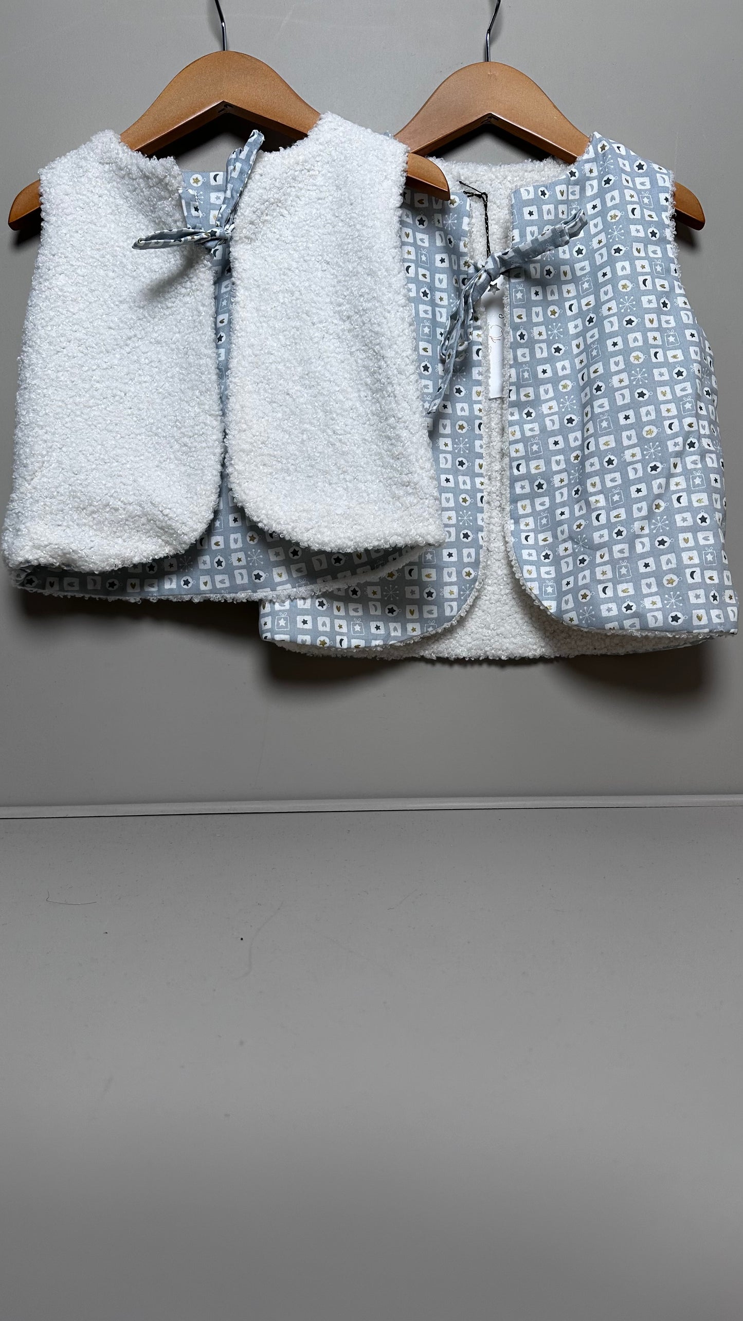 Gilet de berger enfant gris