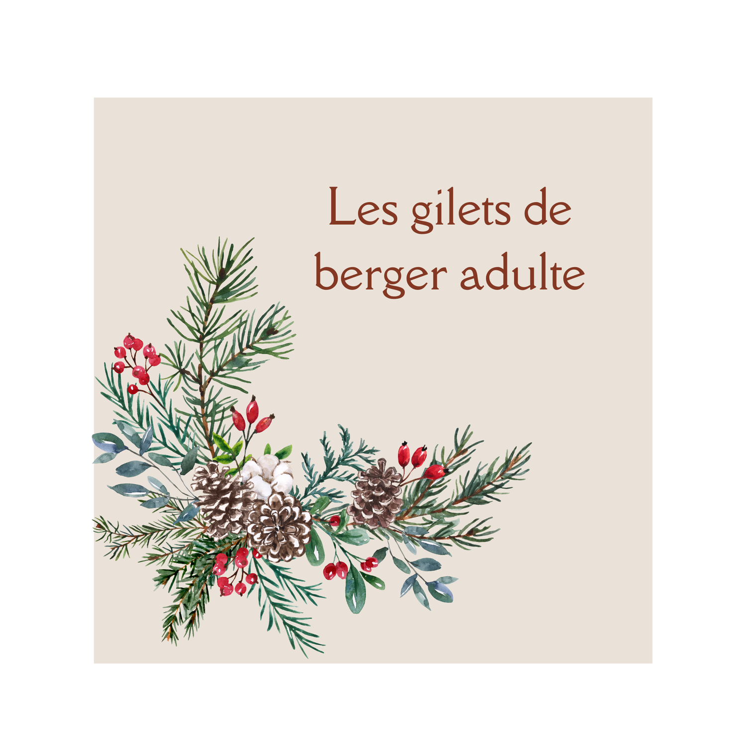 Les gilets de berger adulte