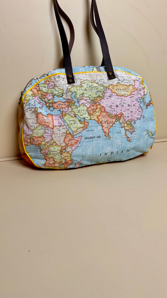 Sac ordinateur mappemonde