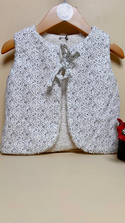 Gilet de berger enfant etoiles