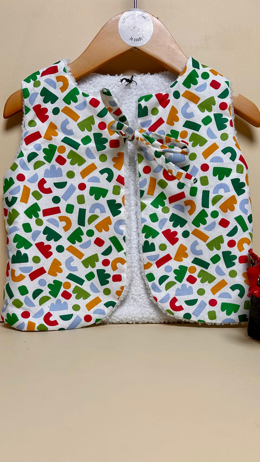 Gilet de berger enfant abstraits