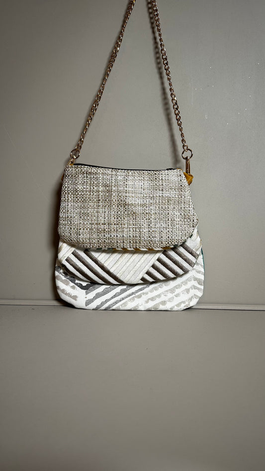 Sac Trio beige , vert , jaune