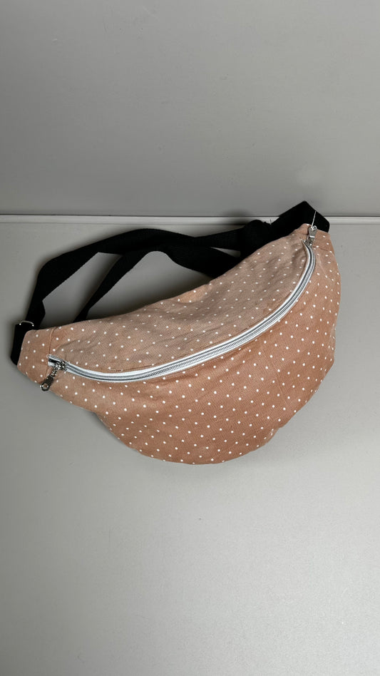 Sac banane beige rosé a poids