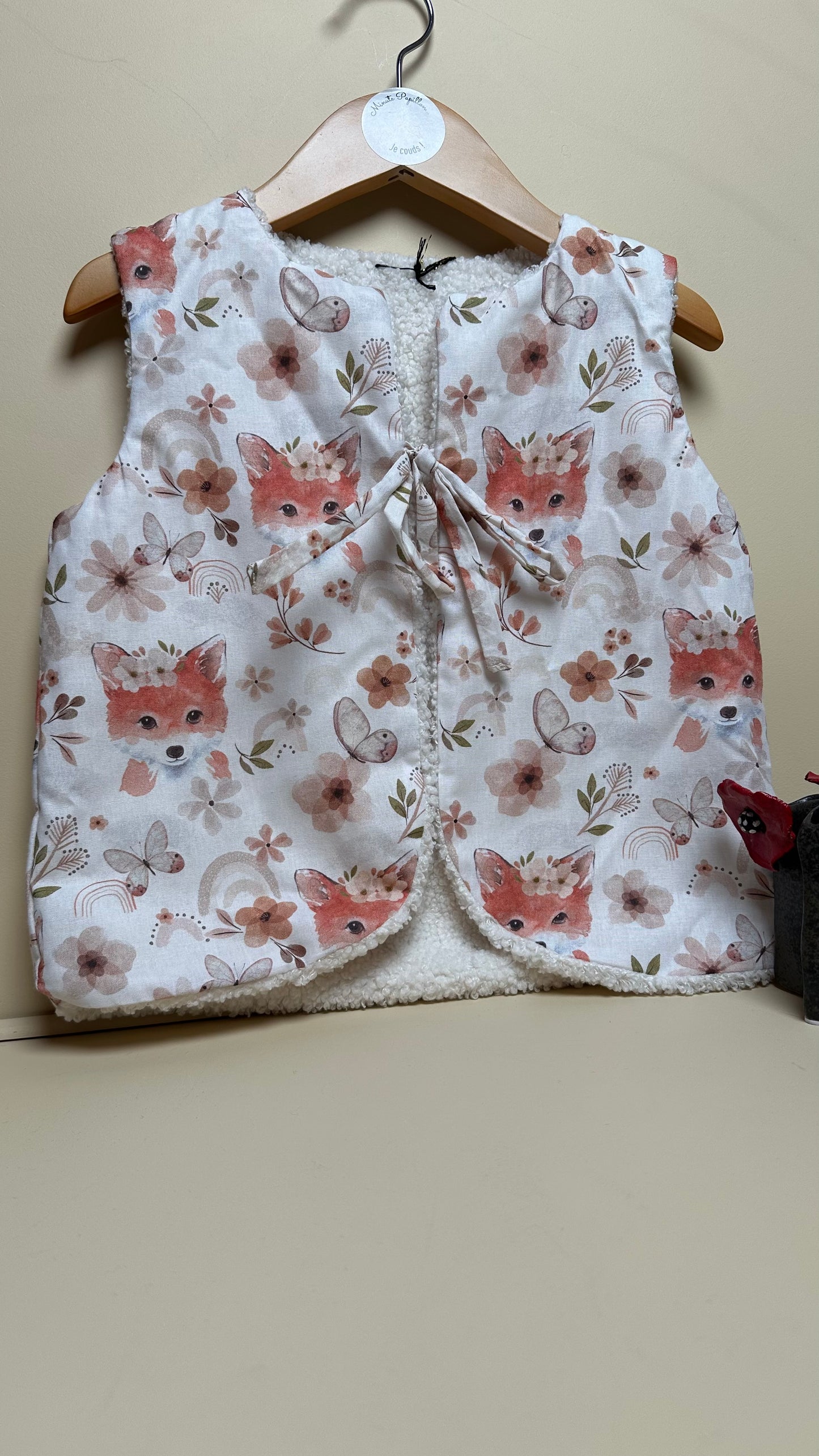 Gilet de berger enfant renarde