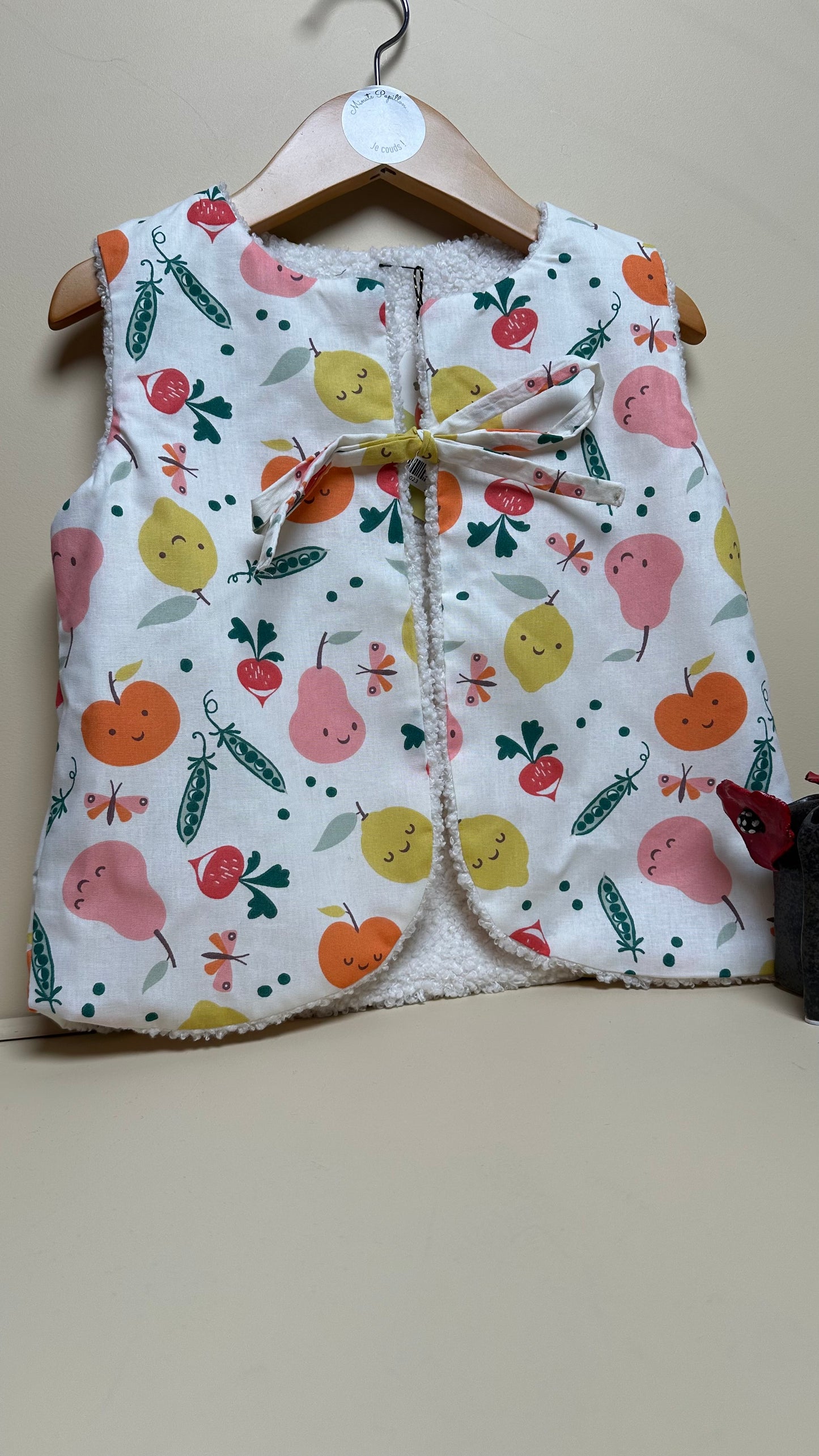 Gilet de berger enfant fruits